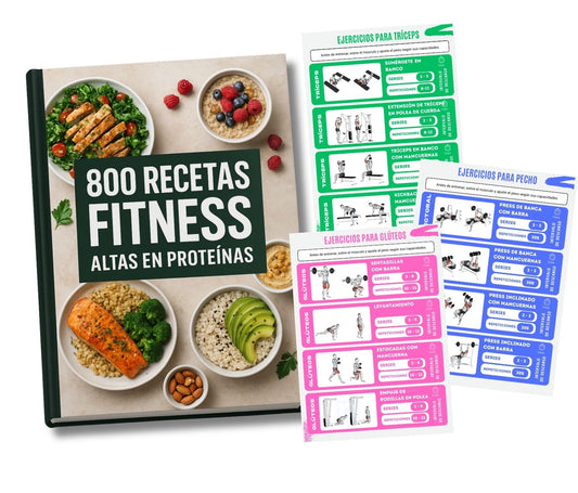 PACK FITNESS: 800 Recetas Proteicas Saludables + Guía de Ejercicios + 7 BONOS 🎁